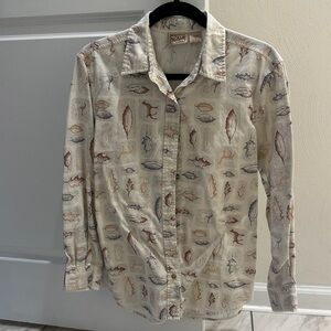 Woolrich Beige Patterned Button Down Shirt